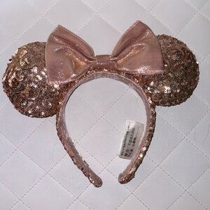 Rose gold Mickey ears headband